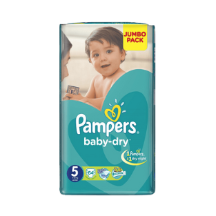 PAMPERS MEGA JUNIOR 5*44PC