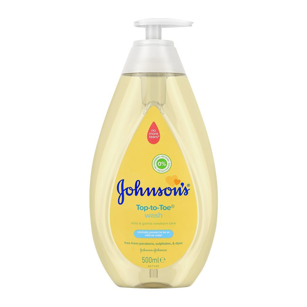JOHNSONS BABY WASH 500ML TOP TO TOE