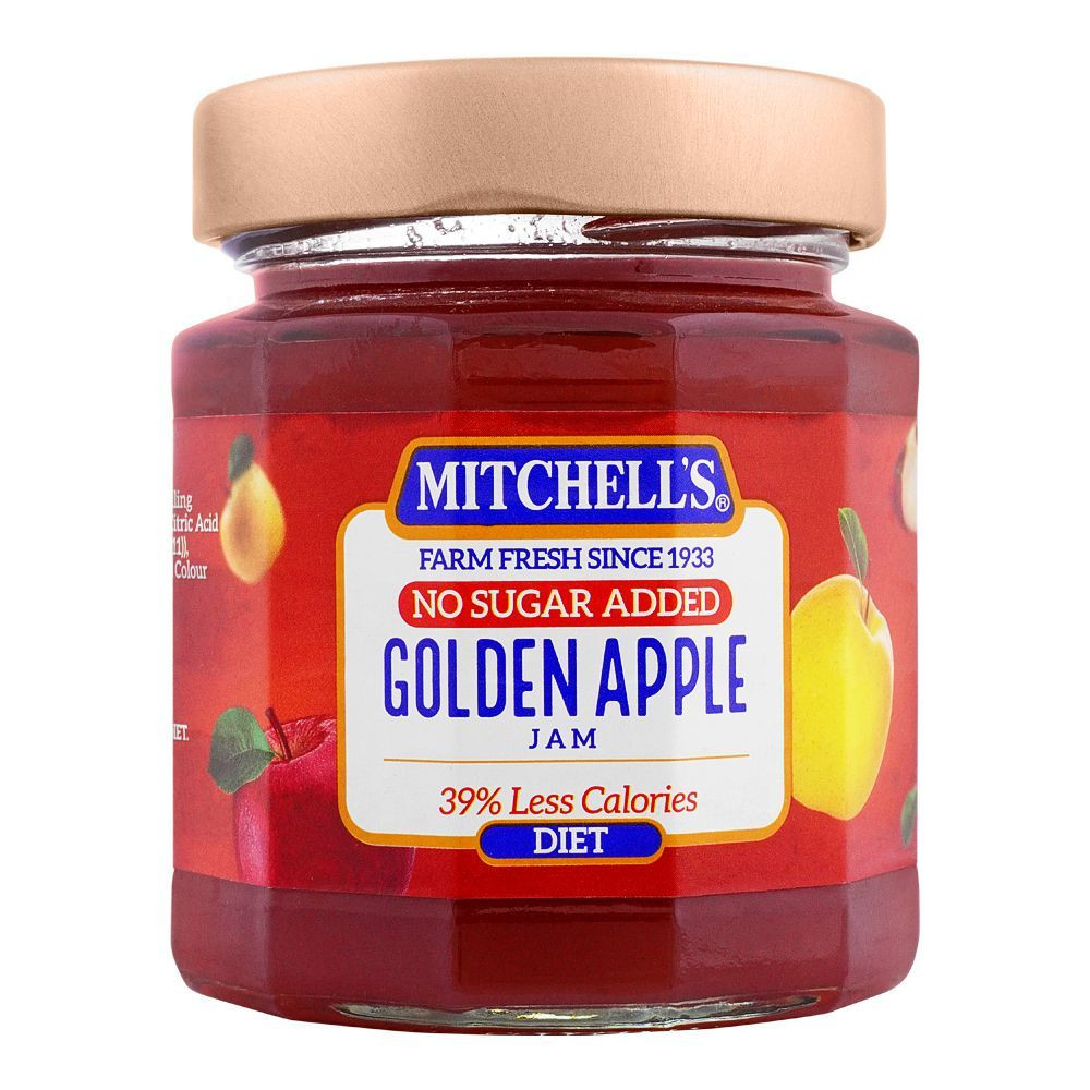 MITCHELLS DIET JAM 300G GOLDEN APPLE