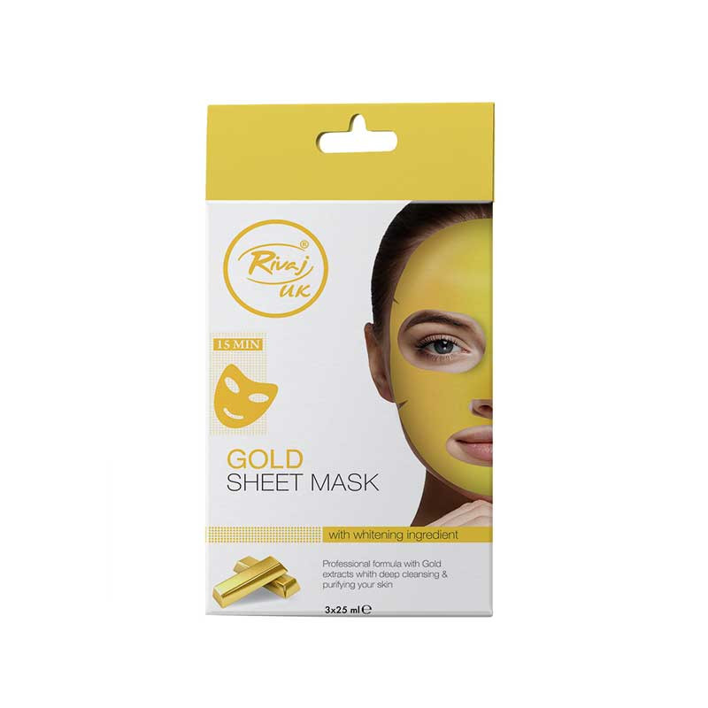 RIVAJ SHEET MASK 25ML GOLD