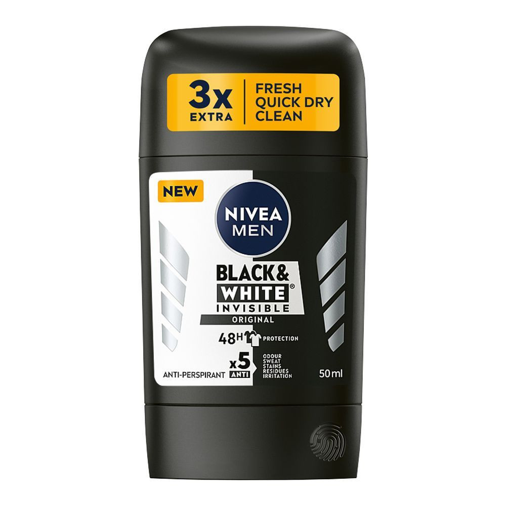 NIVEA DEO STICK 50ML B&W ORIGINAL