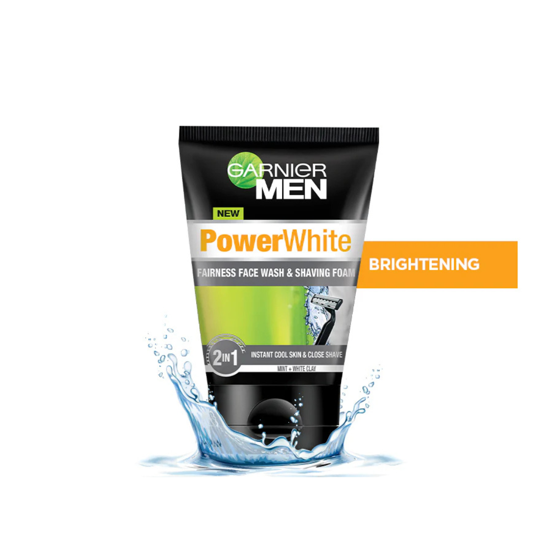 GARNIER F/W & SHAVING FOAM 50G P/WHITE