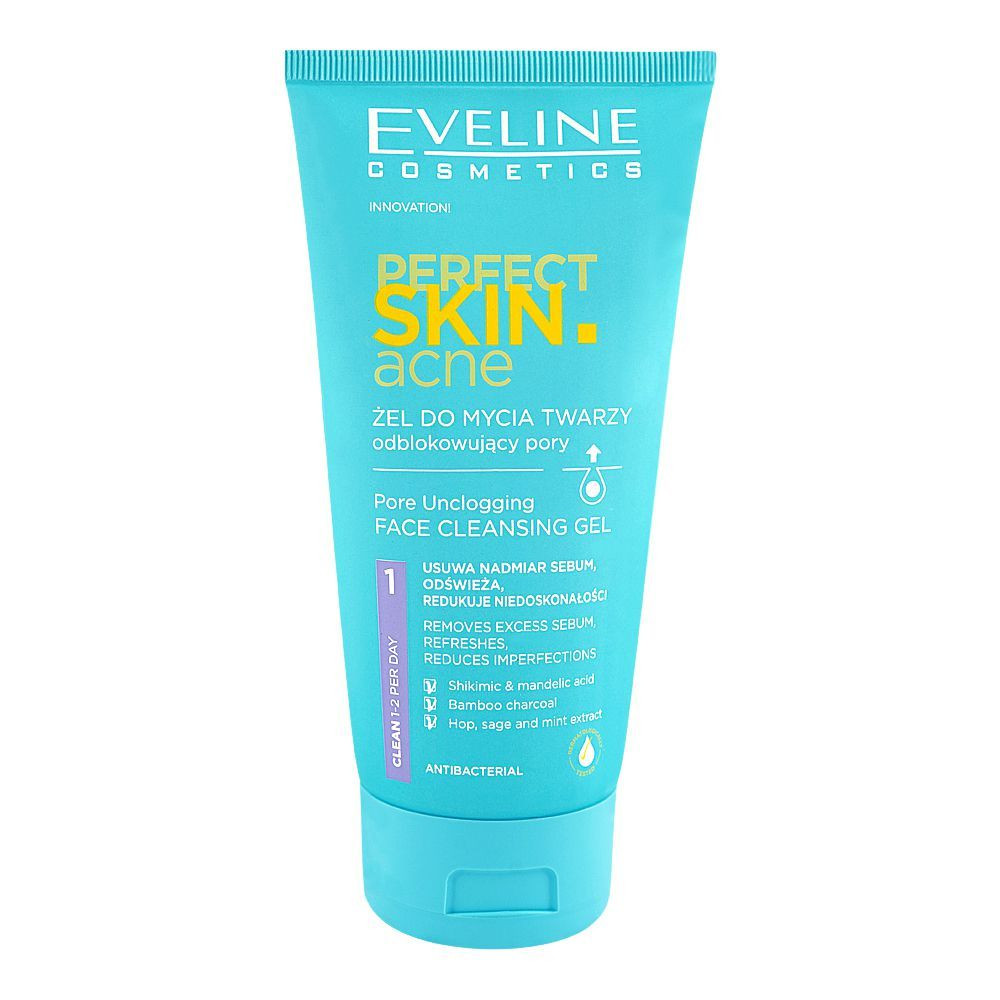 EVELINE PERFECT SKIN ACNE FACE CLEAN, GEL 150ML