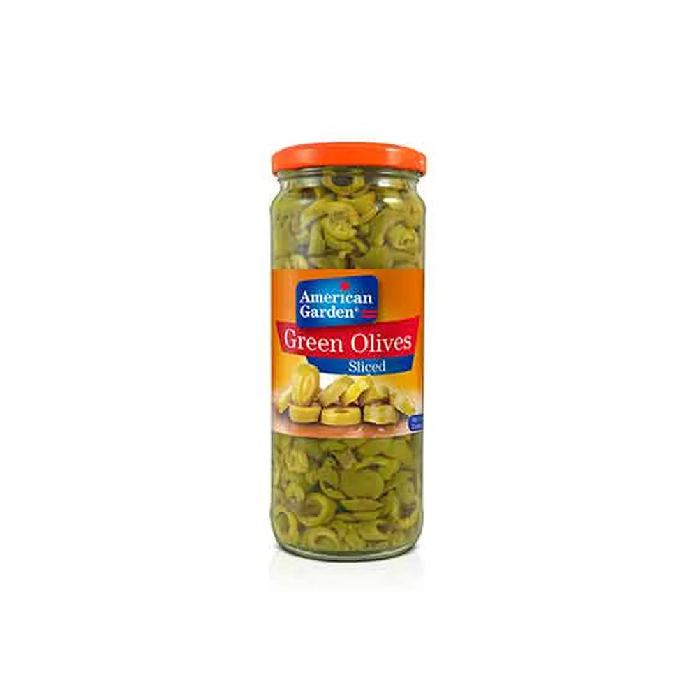 A/G GREEN OLIVES SLICED 450G