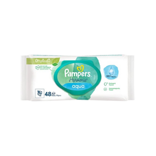 PAMPERS BABY WIPES 48PC AQUA