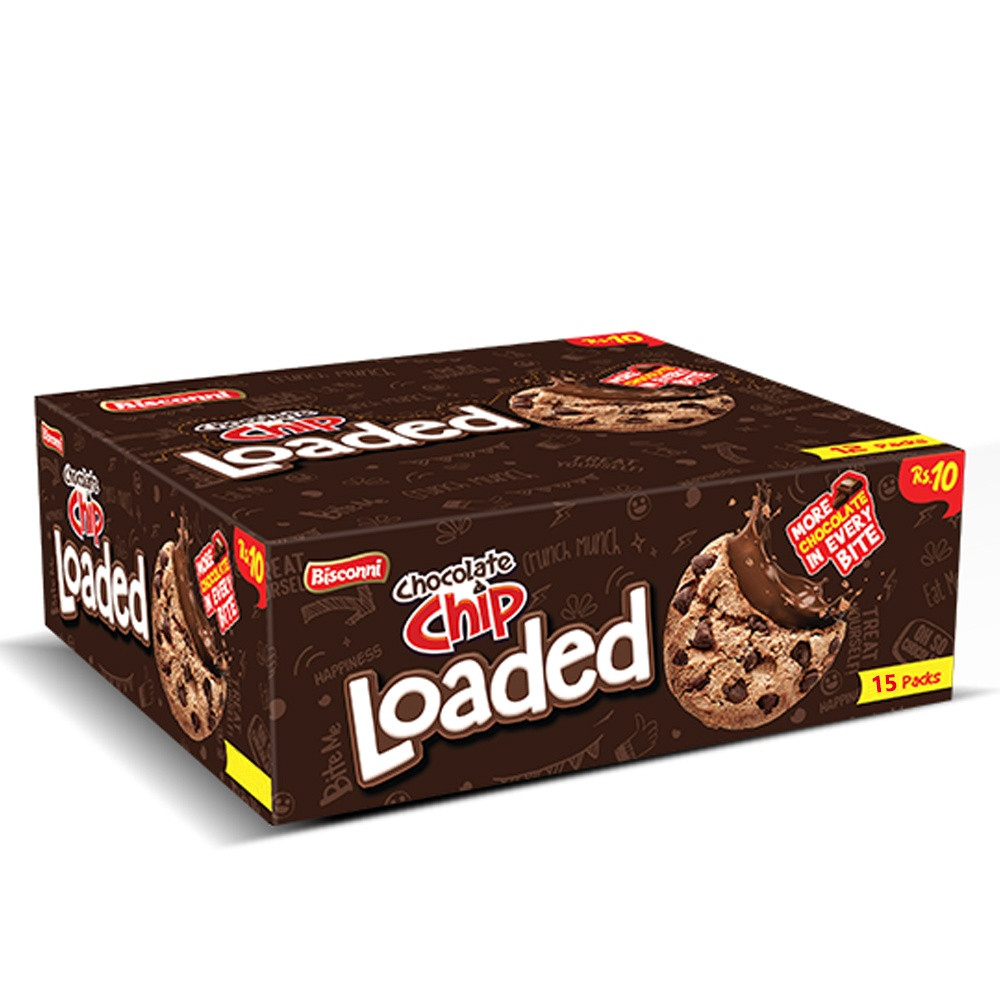 BISCONNI CHOCO CHIP LOADED 16PC BOX